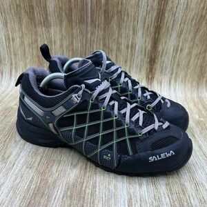 Salewa WS Wildfire S GTX Women's Size 7.5 Hiking Shoes Black Gore-Tex Vibram